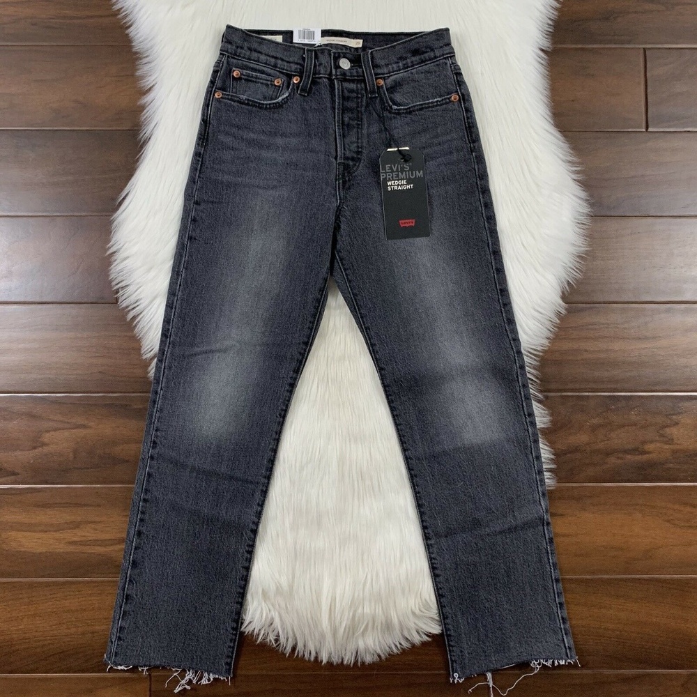 Levi’s Black Embers Wedgie Straight Denim Jeans
